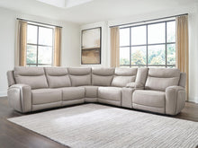 Load image into Gallery viewer, Gravier - 6-Piece Power Reclining Sectional With Storage Console - Gray