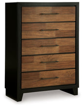 Load image into Gallery viewer, Kraeburn - Five Drawer Chest - Brown / Black