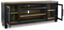 Load image into Gallery viewer, Foyland - XL TV Stand w/Fireplace Option - Black / Brown