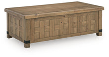 Load image into Gallery viewer, Ridgester - Lift Top Cocktail Table - Light Brown
