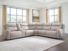 Load image into Gallery viewer, Gravier - 6-Piece Power Reclining Sectional With Storage Console - Gray