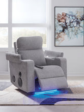 Load image into Gallery viewer, Pineland - Glider Power Recliner With Audio System - Pewter