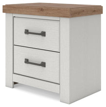 Load image into Gallery viewer, Savonport - Two Drawer Night Stand - White / Brown