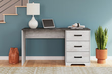 Load image into Gallery viewer, Shawburn - Home Office Desk - White / Dark Charcoal Gray