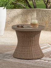 Load image into Gallery viewer, Laguna Heights - Round End Table With Umbrella Option - Beige