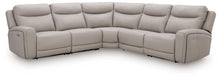 Load image into Gallery viewer, Gravier - 5-Piece Power Reclining Sectional - Gray