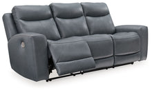 Load image into Gallery viewer, Mindanao - 2 Pc. - Power Reclining Sofa, Power Reclining Loveseat with Console - Steel