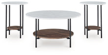 Load image into Gallery viewer, Wrenwich - Occasional Table Set (Set of 3) - Brown / Black / White