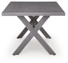 Load image into Gallery viewer, Half Moon Beach - Rectangular Dining Table With Umbrella Option - Gray