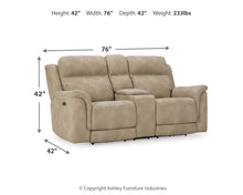 Load image into Gallery viewer, Next-Gen Durapella - Reclining Power Loveseat With Console