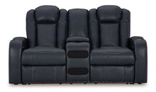 Load image into Gallery viewer, Fyne-dyme - Power Reclining Loveseat With Console/Adj Hdrst