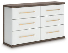 Load image into Gallery viewer, Kendanport - 3 Pc. - Dresser And 2 Nightstands - Brown / White