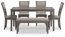 Load image into Gallery viewer, Wrenning - Dining Room Table Set (Set of 6) - Gray