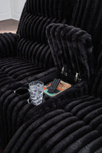 Load image into Gallery viewer, Rhine Falls - Double Reclining Power Loveseat With Console - Onyx