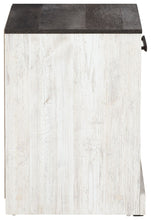 Load image into Gallery viewer, Shawburn - One Drawer Night Stand - Open Cubby - White / Black / Gray