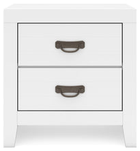 Load image into Gallery viewer, Binterglen - Two Drawer Night Stand - White