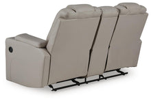 Load image into Gallery viewer, Elevate Edges - Glide Reclining Loveseat With Console - Coin