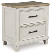 Load image into Gallery viewer, Shaybrock - Two Drawer Night Stand - Antique White / Brown