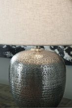 Load image into Gallery viewer, Magalie - Metal Table Lamp - Antique Silver Finish