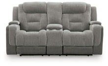 Load image into Gallery viewer, Mixed Motion - Power Reclining Loveseat With Console / Adjustable Headrest
