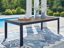 Load image into Gallery viewer, East Beach - Rectangular Dining Table With Umbrella Option - Blue