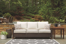 Load image into Gallery viewer, Paradise Trail - Sofa with Cushion - Medium Brown