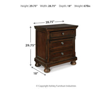 Load image into Gallery viewer, Porter - Two Drawer Night Stand - Dark Brown