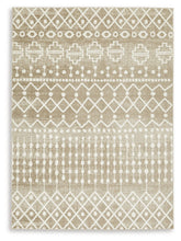 Load image into Gallery viewer, Bunchly - 5' x 7' Rug - Tan / Brown / Cream
