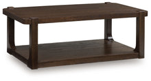 Load image into Gallery viewer, Breckington - Rectangle Cocktail Table - Dark Brown