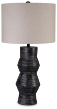 Load image into Gallery viewer, Kerbert - Terracotta Table Lamp - Distressed Black