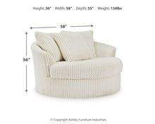 Load image into Gallery viewer, Lindyn - Oversized Swivel Accent Chair