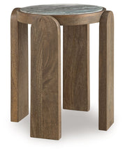 Load image into Gallery viewer, Gavrilley - Accent Table - Gray / White / Brown