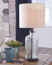 Load image into Gallery viewer, Bandile - Glass Table Lamp - Clear / Bronze Finish