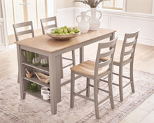Load image into Gallery viewer, Harperfeld - Rectangular Dining Room Counter Table - Natural / Gray