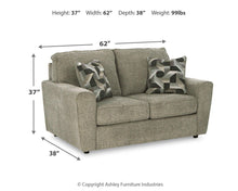 Load image into Gallery viewer, Cascilla - Loveseat - Light Gray