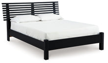 Load image into Gallery viewer, Danziar - Full Slat Panel Bed With Low Footboard - Black