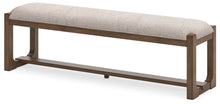 Load image into Gallery viewer, Cabalynn - Large Uph Dining Room Bench - Oatmeal / Light Brown