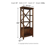 Load image into Gallery viewer, Baldridge - Large Bookcase - Rustic Brown
