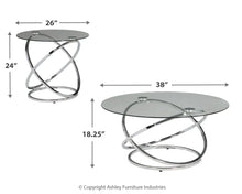 Load image into Gallery viewer, Hollynyx - Occasional Table Set (Set of 3) - Chrome Finish
