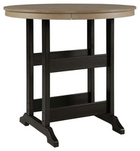 Load image into Gallery viewer, Fairen Trail - Round Bar Table w/Umb OPT - Black / Driftwood