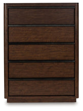 Load image into Gallery viewer, Dilenno - Five Drawer Chest - Dark Brown