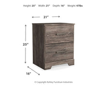 Load image into Gallery viewer, Ralinksi - Two Drawer Night Stand - Gray