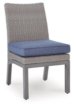 Load image into Gallery viewer, Half Moon Beach - Side Chair With Cushion (Set of 2) - Blue / Gray