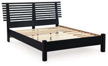 Load image into Gallery viewer, Danziar - Full Slat Panel Bed With Low Footboard - Black