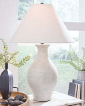 Load image into Gallery viewer, Ashbend - Ceramic Table Lamp - Antique White