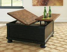 Load image into Gallery viewer, Valebeck - Lift Top Cocktail Table - Black / Brown