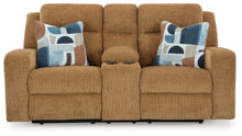 Load image into Gallery viewer, Kanlow - Dbl Reclining Loveseat With Console - Honey
