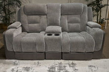 Load image into Gallery viewer, Mixed Motion - Power Reclining Loveseat With Console / Adjustable Headrest