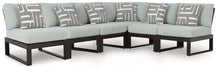 Load image into Gallery viewer, Beachloft - 6-Piece Outdoor Sectional - Black / Gray