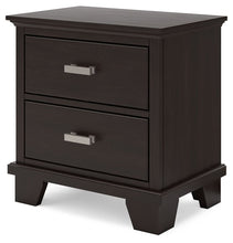 Load image into Gallery viewer, Covetown - Two Drawer Night Stand - Dark Brown